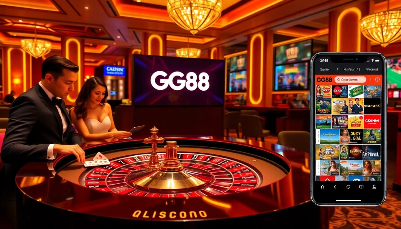 Experience high-stakes excitement with GG88 at a vibrant casino table.