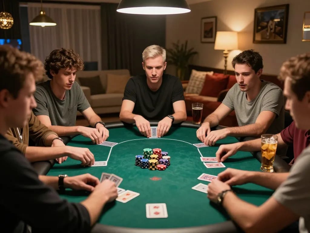 Players strategizing during a thrilling poker game at Hitclub, emphasizing engagement and excitement.