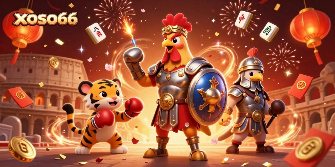xoso66 offers a vibrant and dynamic online gaming experience within a colored casino environment.