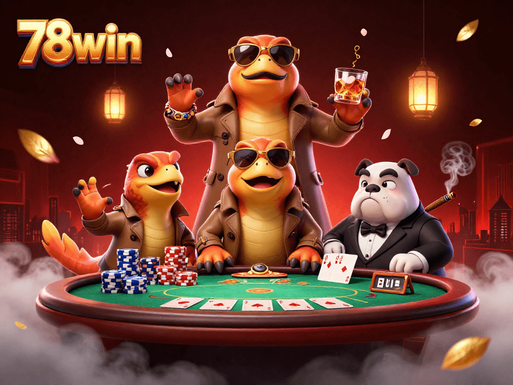 Experience thrilling gameplay at 78win with raptors in disguise attempting casino entry.