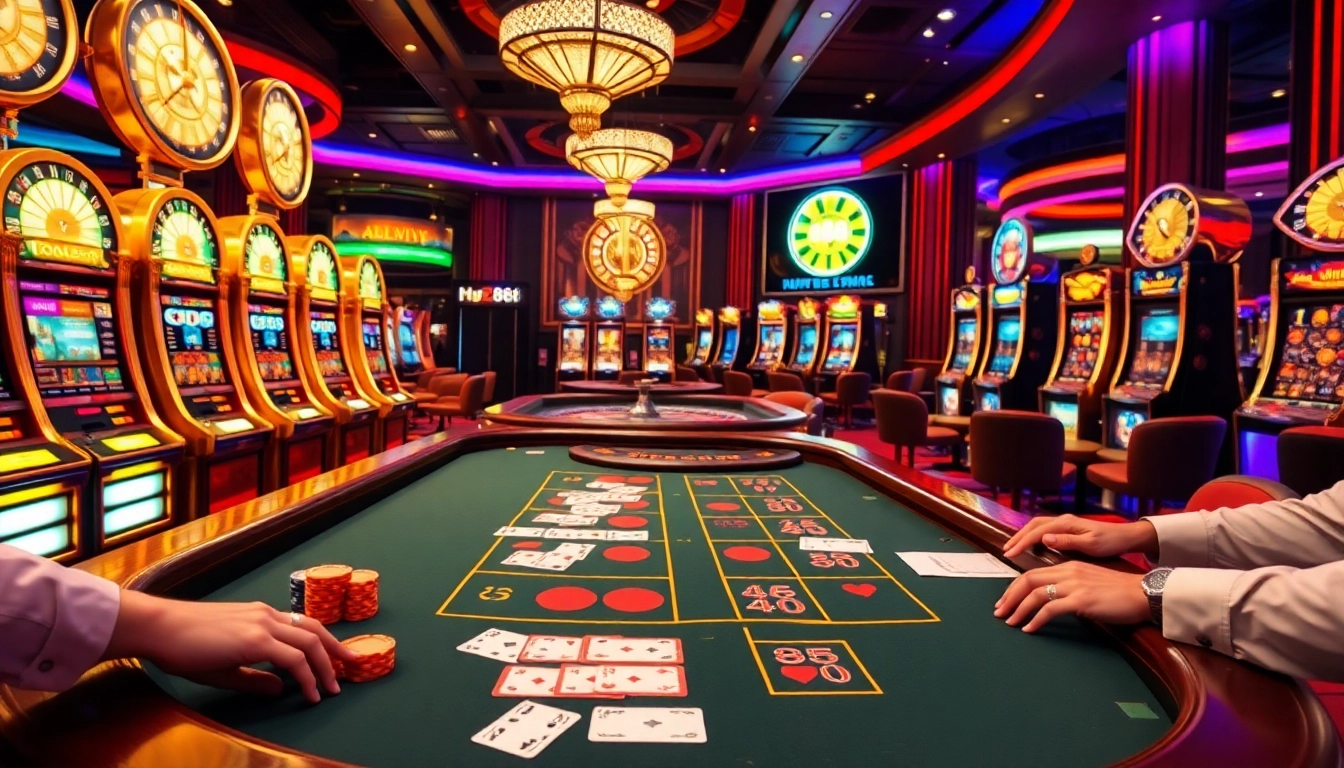 Experience thrilling baccarat action at HZ88 with vibrant casino games and professional players.