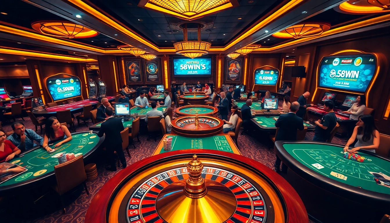 Experience the excitement at https://58win.watch/ with high-stakes roulette, poker games, and vibrant casino ambiance.