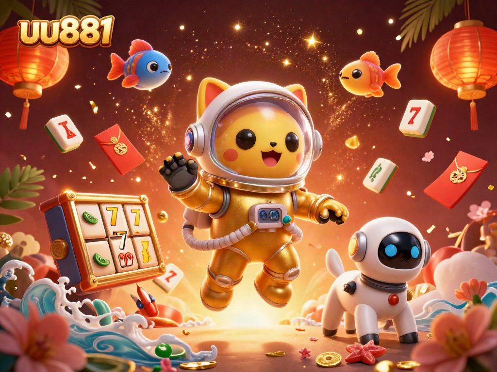 Experience the thrilling fun of uu881 with space-themed casino elements and vibrant graphics.