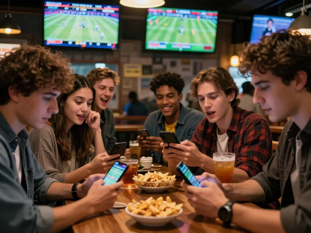 Experience thrilling sports betting at https://xo88.farm/ with friends cheering for their teams while enjoying live games.