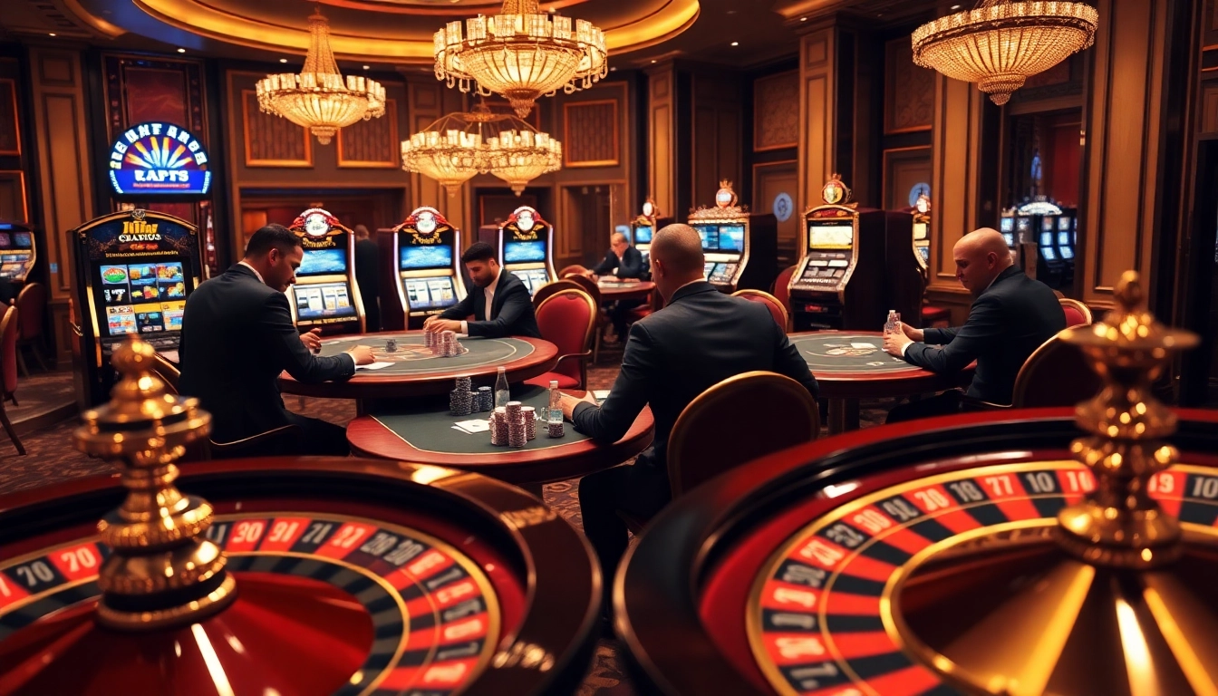 Experience thrilling gameplay at https://jun88pl.com/ while competing in intense poker matches surrounded by luxury.