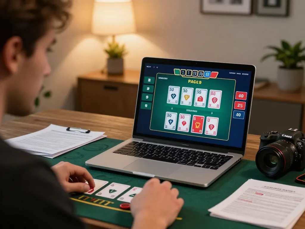 hd88 player calculating strategies while enjoying a live dealer blackjack game online