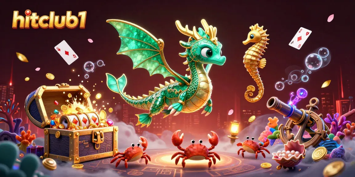 Engage with hitclub1's exciting slot adventure featuring vibrant sea creatures and treasure.