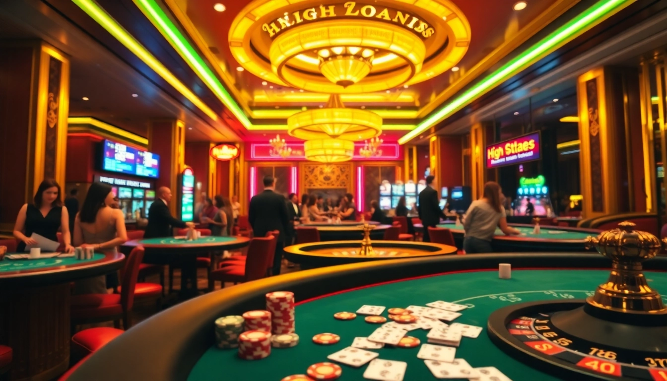 High-stakes poker scene highlighting kl99 with vibrant colors and casino excitement.