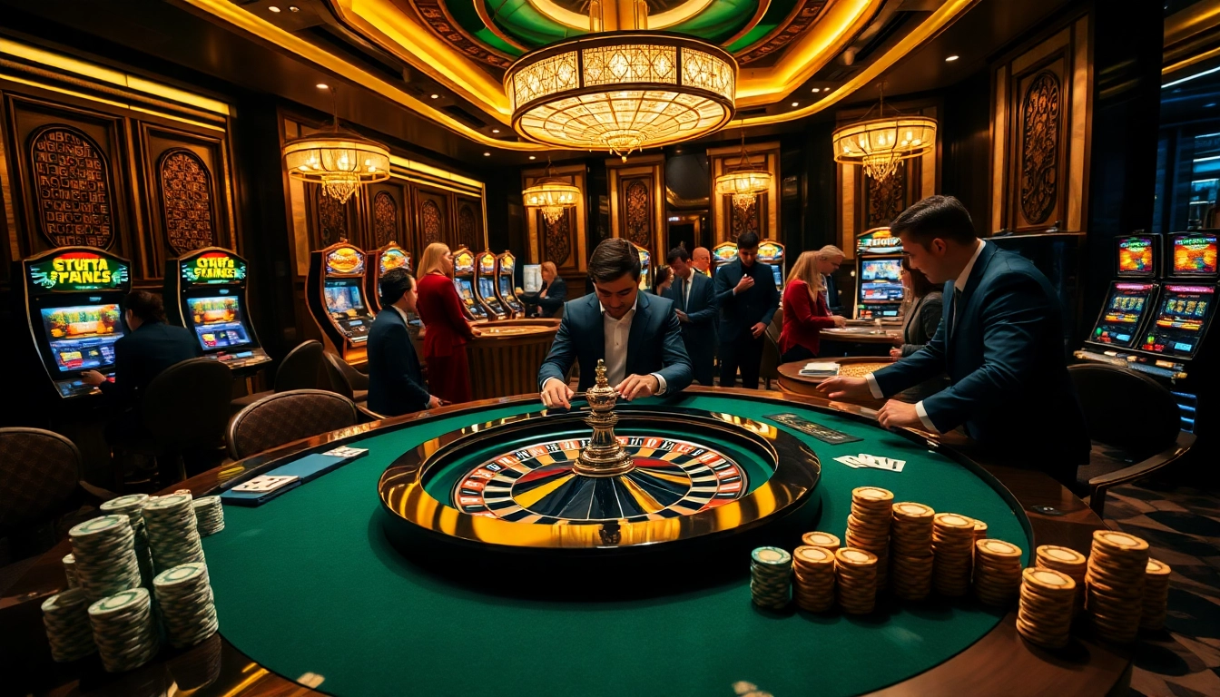 Experience the thrill of gambling at https://kjc.us.com/ with professional players at a high-stakes roulette table.