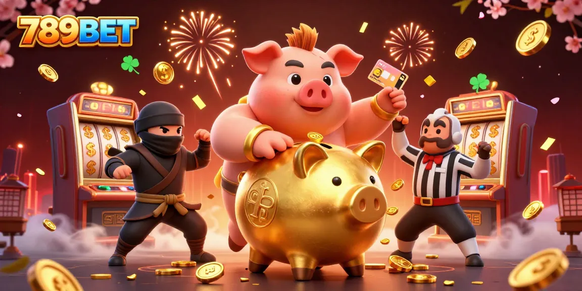 Join the fun at 789BET with lively slot games featuring dynamic characters and festive elements.