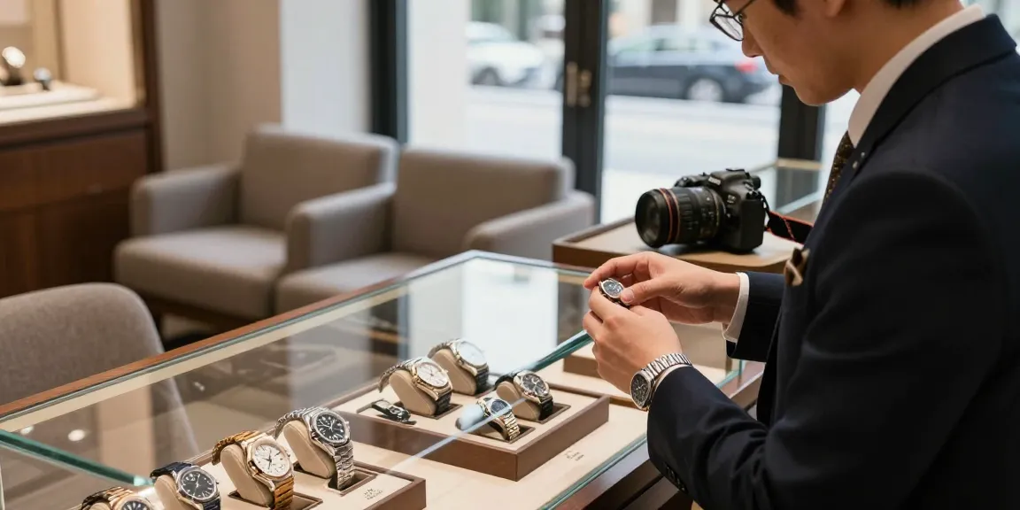 Explore premium replica watches displayed elegantly in a luxury boutique, showcasing craftsmanship and style.