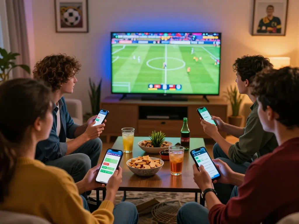 Track live footballresults while enjoying a thrilling betting experience with friends during a match.