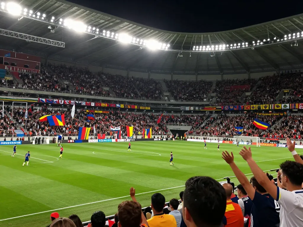 Watch trực tiếp bóng đá u23 Việt Nam at a thrilling soccer match with passionate fans and players.