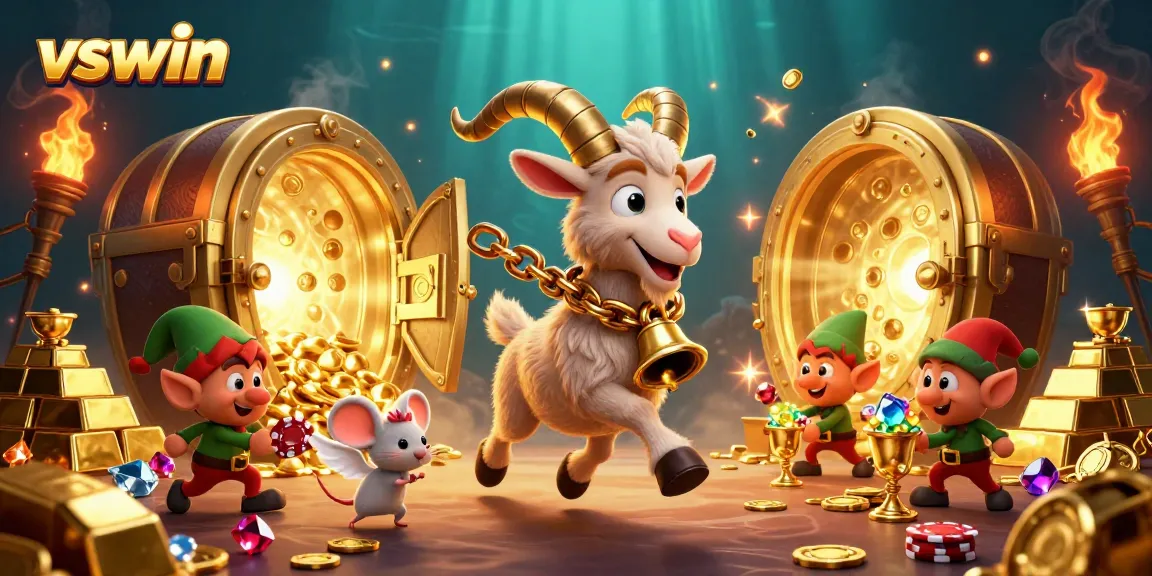 Experience thrilling wins at VSWIN with our festive cartoon casino scene, packed with action and excitement.