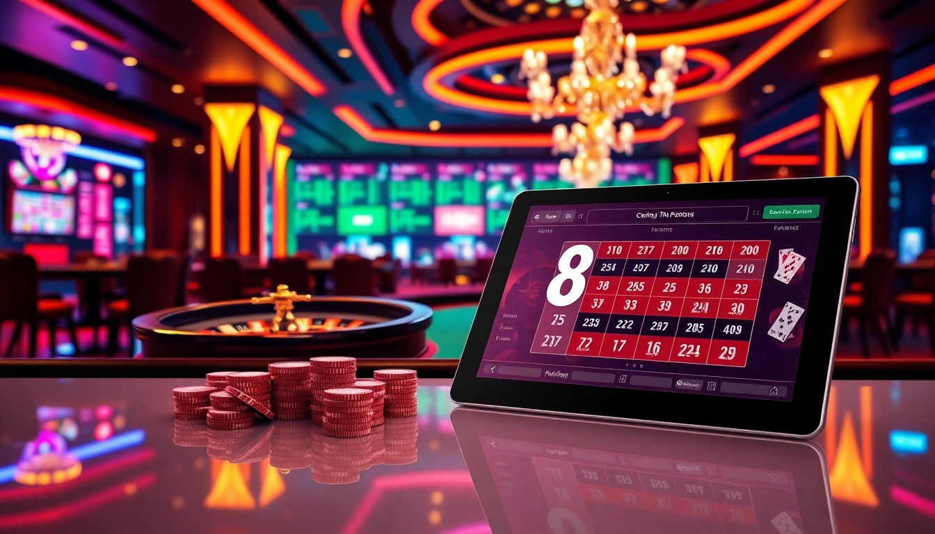 Experience the thrill of online betting with go8's exciting casino atmosphere featuring luxury tables and modern tech.