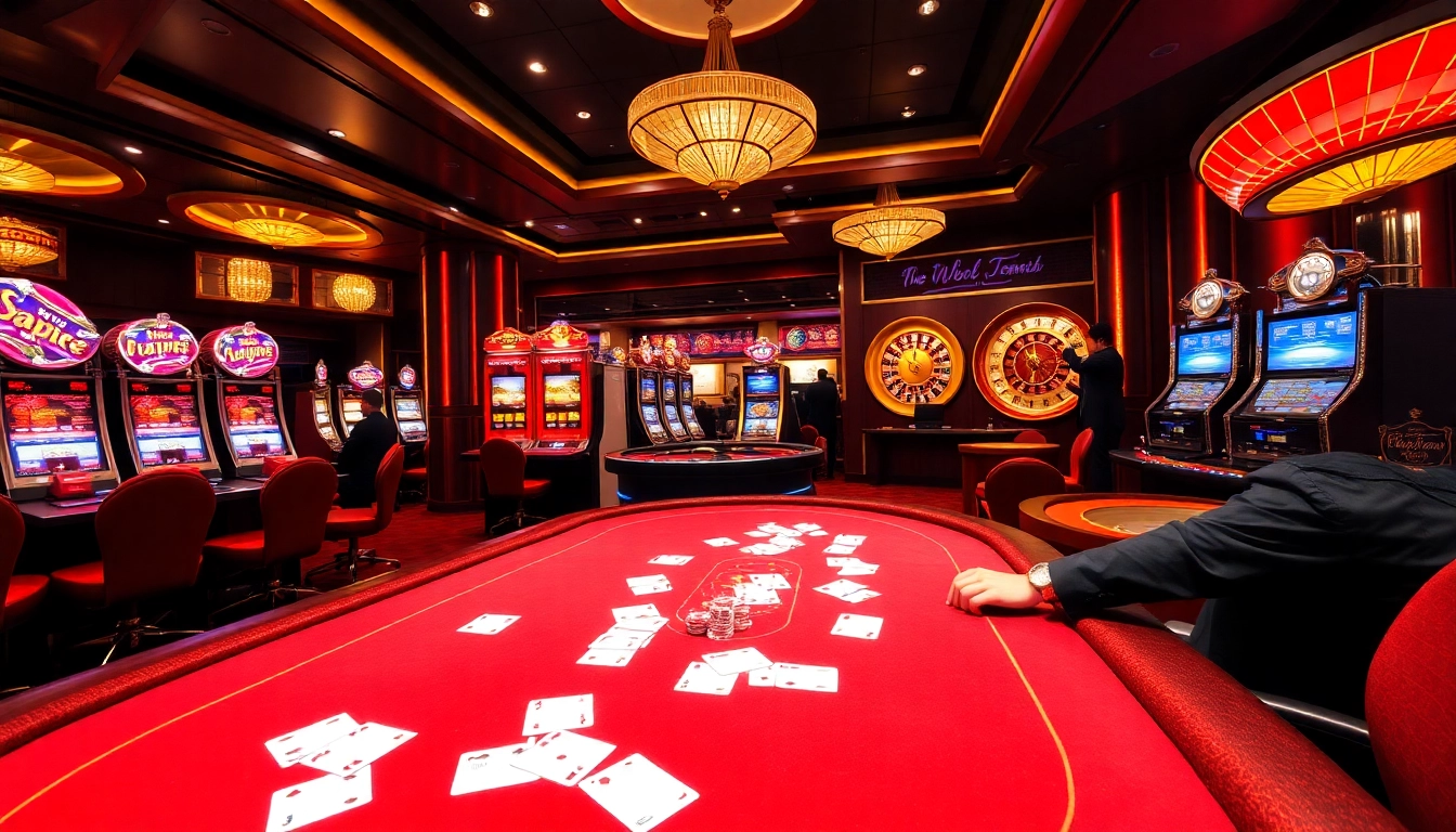 Experience the thrill of Nhà cái U88 at an upscale casino with vibrant games and high-stakes action.
