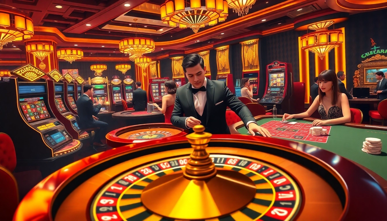 Experience the thrilling atmosphere of nhà cái gg88, featuring vibrant casino games and exciting betting action.