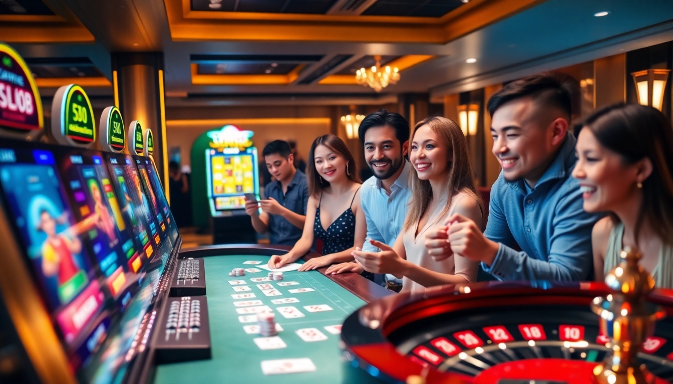 Players engaging in exciting games at Sumclub's online casino platform.