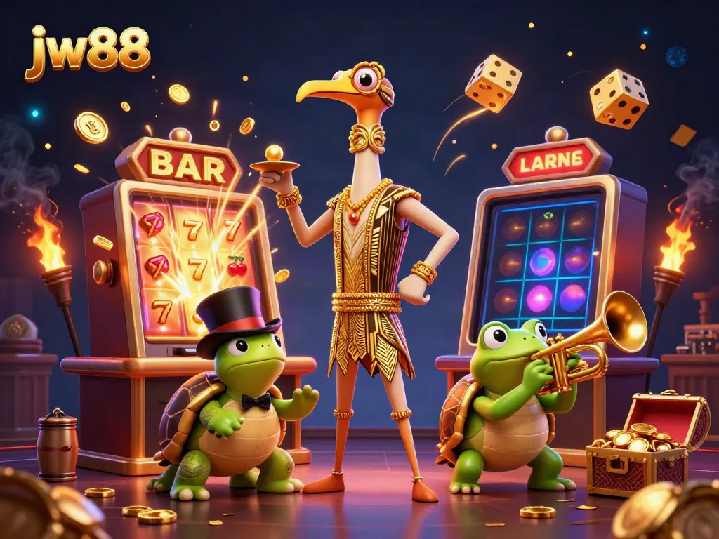 Experience thrilling games at jw88 with vibrant 3D characters and dynamic casino elements.