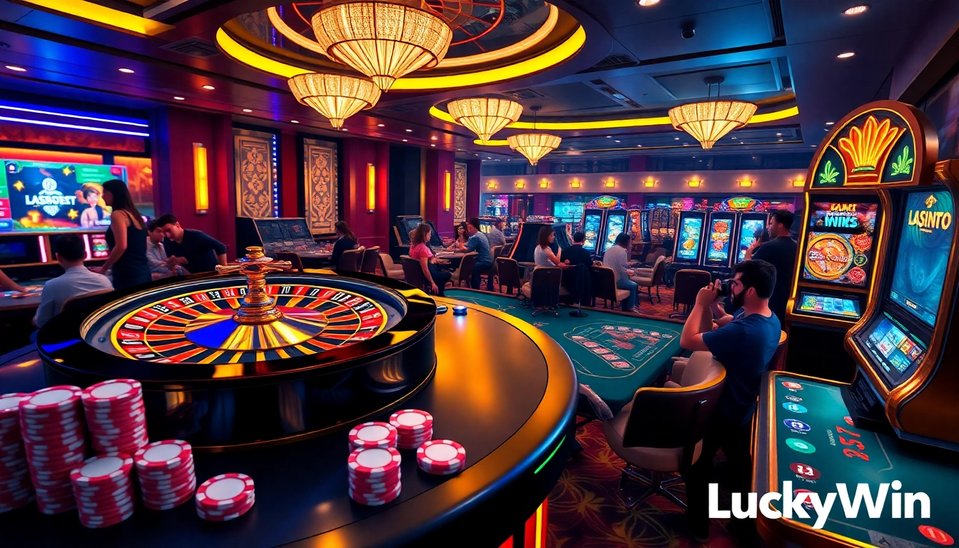Experience the thrill at LuckyWin with vibrant casino games and engaging visuals.