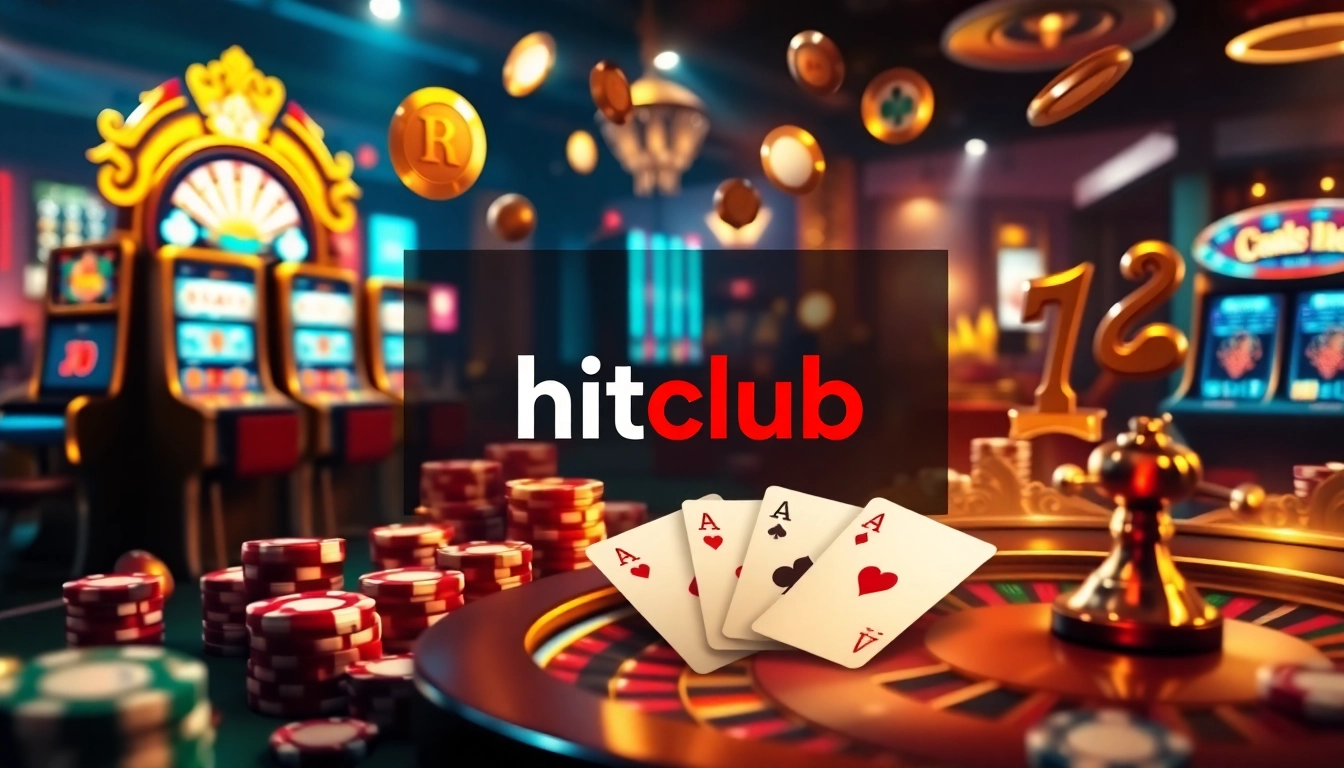 Experience high-stakes gaming action at hitclub with vibrant casino elements and professional ambiance.