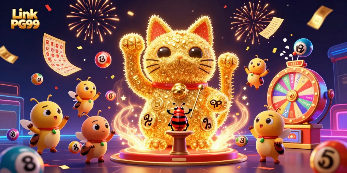 Engage with the vibrant world of Link PG99 featuring dynamic casino symbols and rich visual effects.