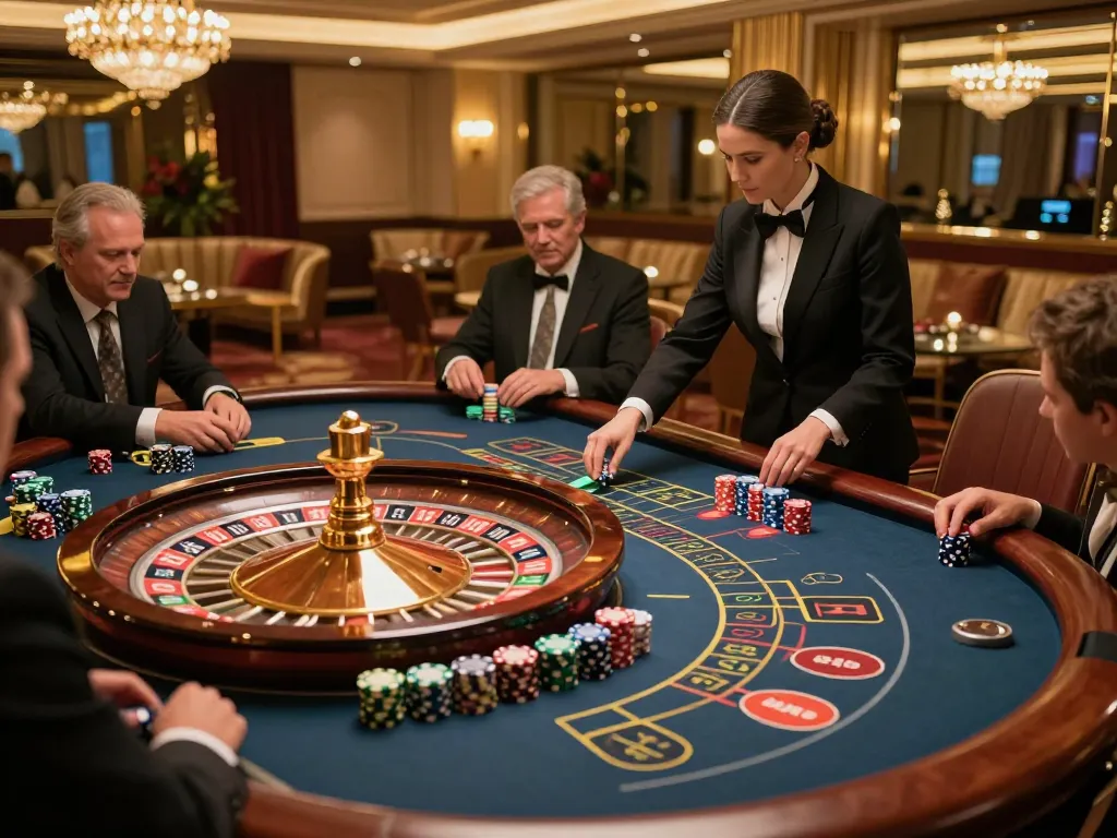 Experience the thrill of ca khia with intense roulette gameplay and elegant casino ambiance.