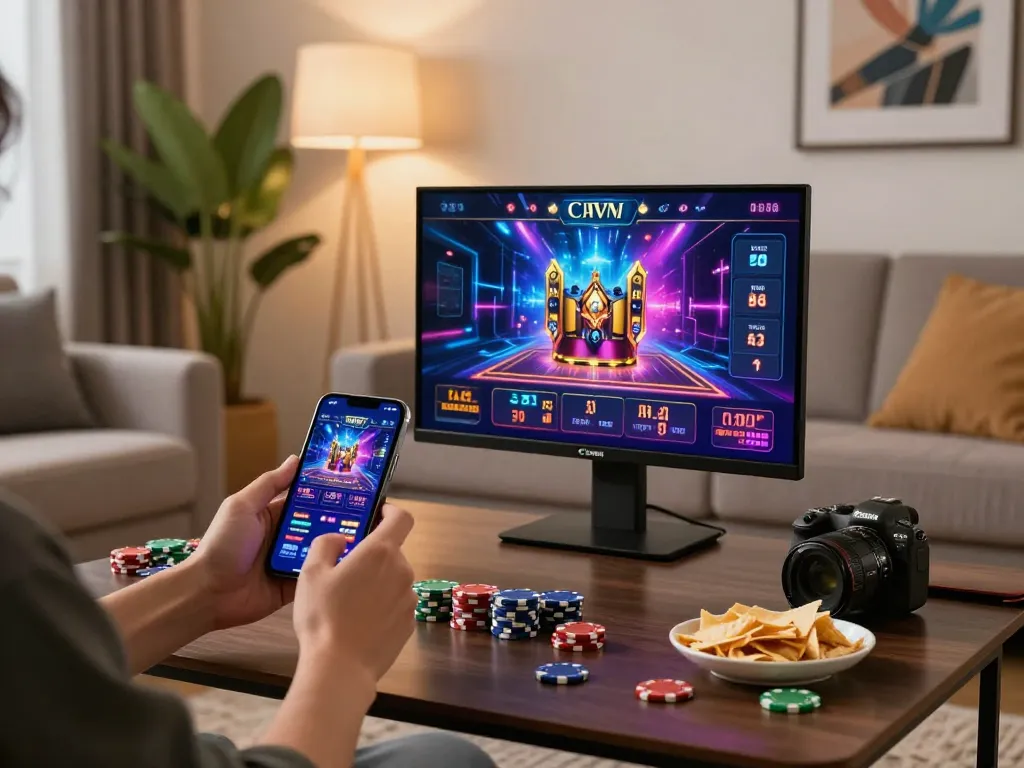 Experience thrill while tải HITCLUB on your mobile device with engaging gaming apps in cozy ambiance