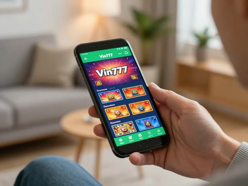Engaging user experiences on the Vin777 mobile app with a user ready to place a bet