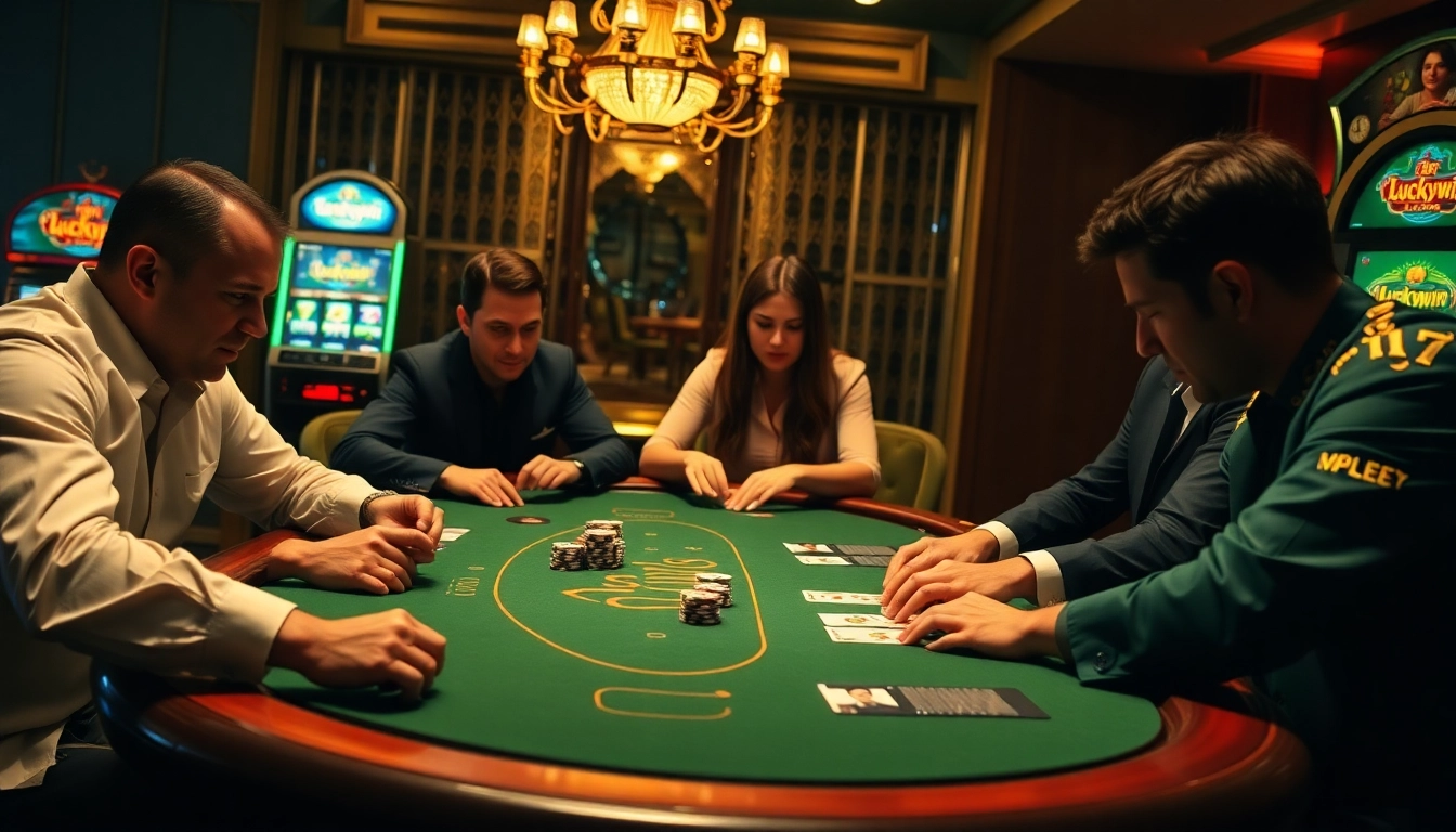Win big at Luckywin 77 with strategic poker gameplay and exciting casino vibes.