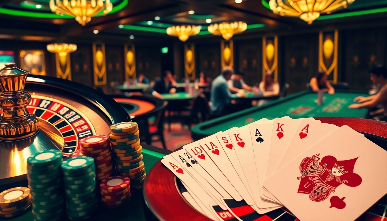 Experience the excitement of trang chủ 789Win with vibrant casino visuals showcasing roulette, poker, and betting.