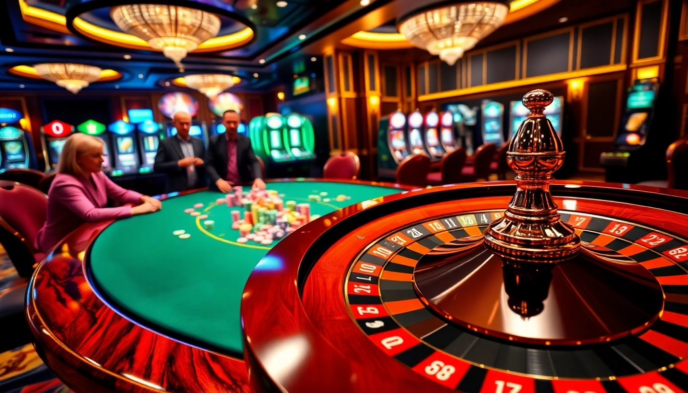 Experience vin88 cổng game quốc tế at a lively poker table, showcasing vibrant gameplay.