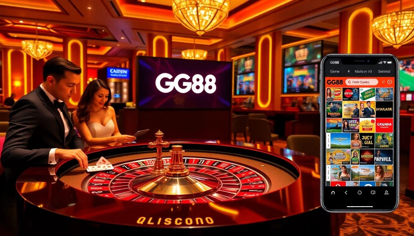 Experience high-stakes excitement with GG88 at a vibrant casino table.