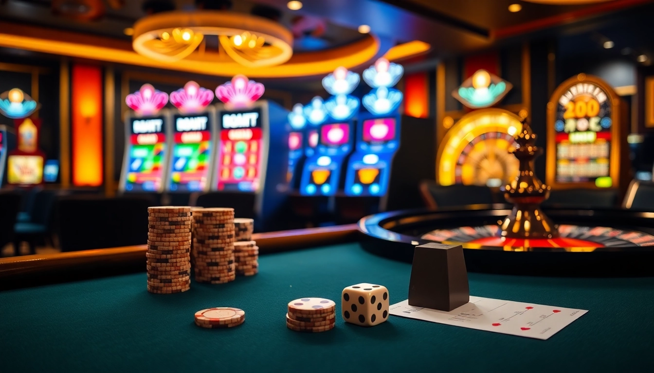 Experience the thrill of gambling at https://mint882026.com/ with luxurious casino visuals including poker tables and roulette wheels.
