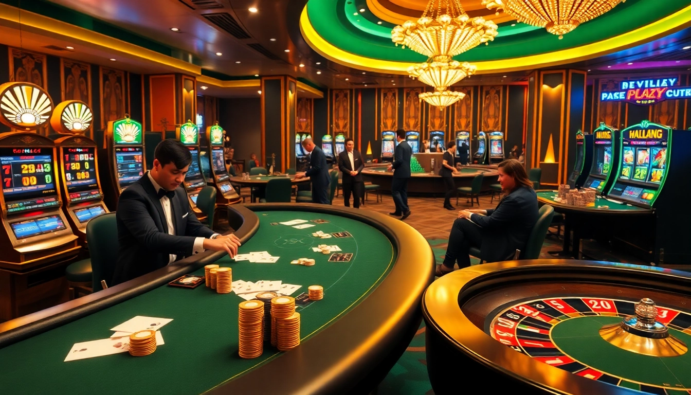 Players winning at B52Club's luxurious poker tables and vibrant slot machines.