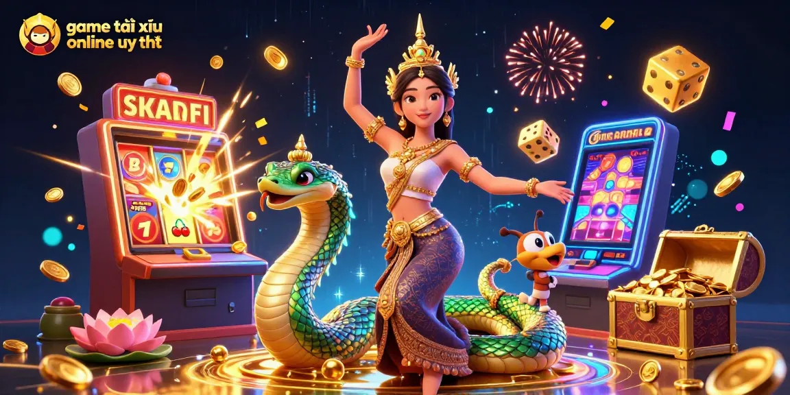 Experience thrilling moments with game tài xỉu online uy tín as a glamorous Asian figure celebrates wins.