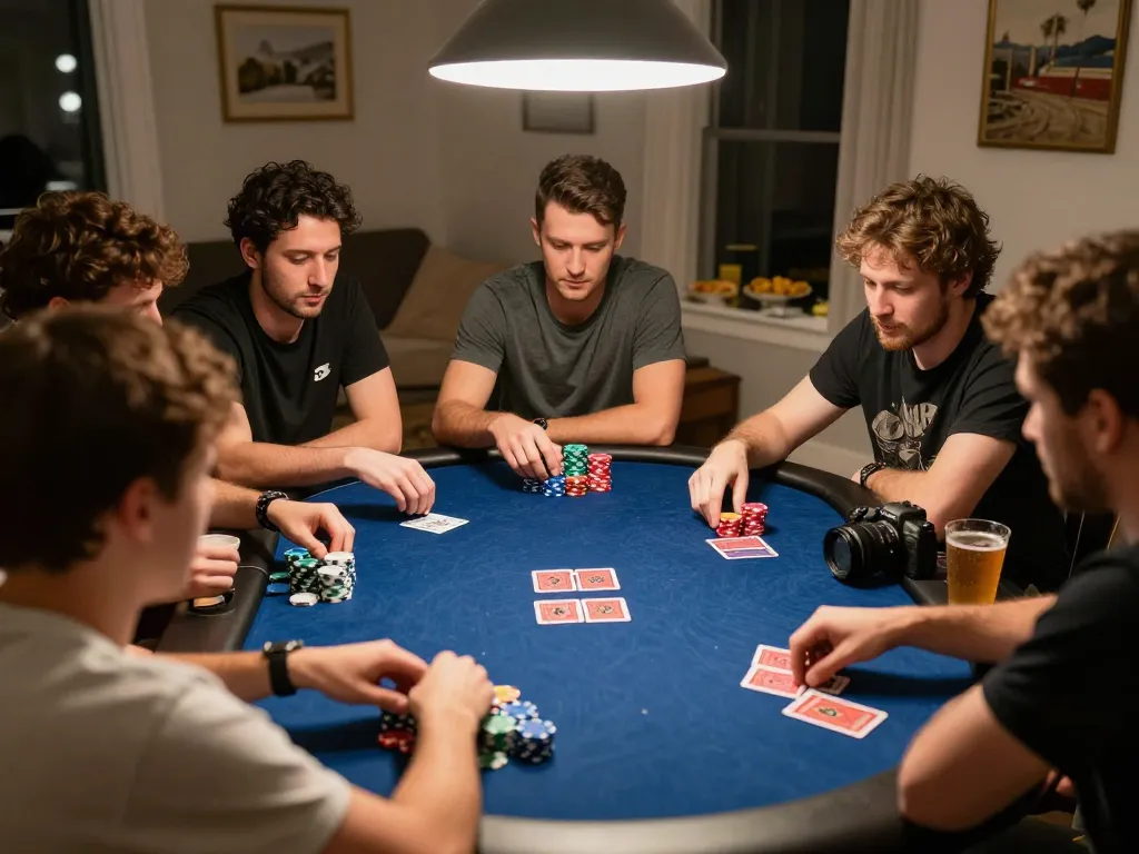Experience thrilling poker gameplay at hytw3339 com during friendly home poker nights