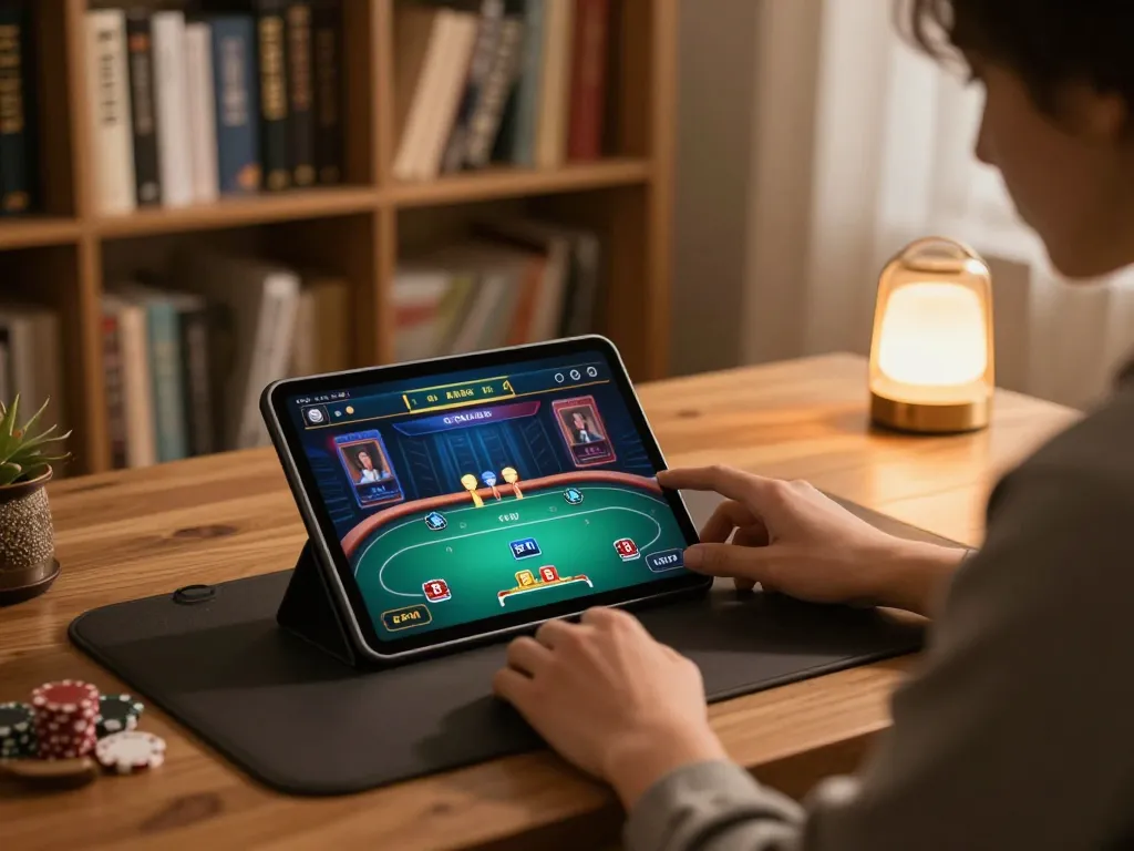 Players enjoying online poker at the trang chủ fun79 platform with cozy ambiance and focused gameplay.