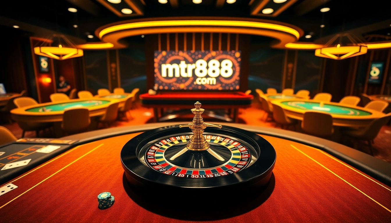 Engage in thrilling gambling experiences at https://mtr888.com/ with luxurious roulette and poker setups.