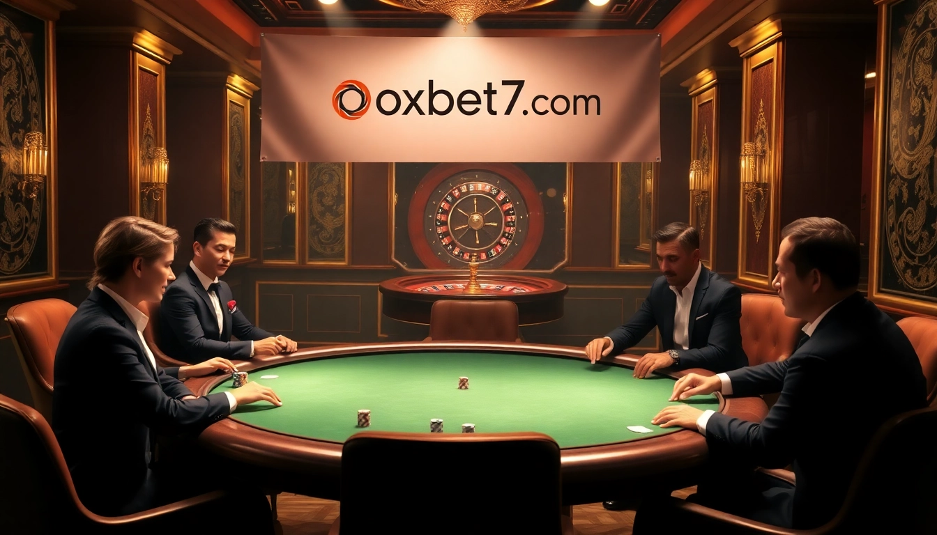 Experience thrilling gameplay at oxbet7.com with an elegant casino poker scene.
