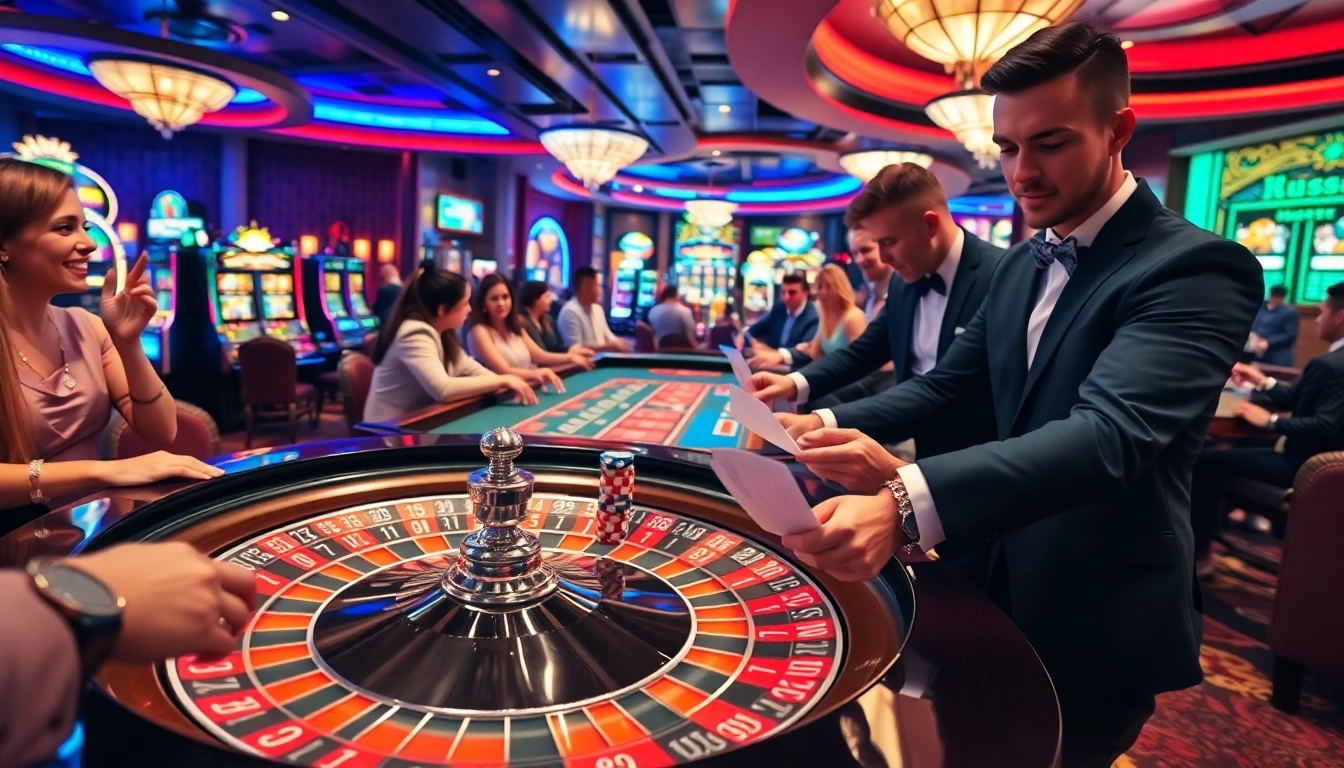 Experience the thrill of 8K BET at a luxury casino table filled with excitement and vibrant energy.