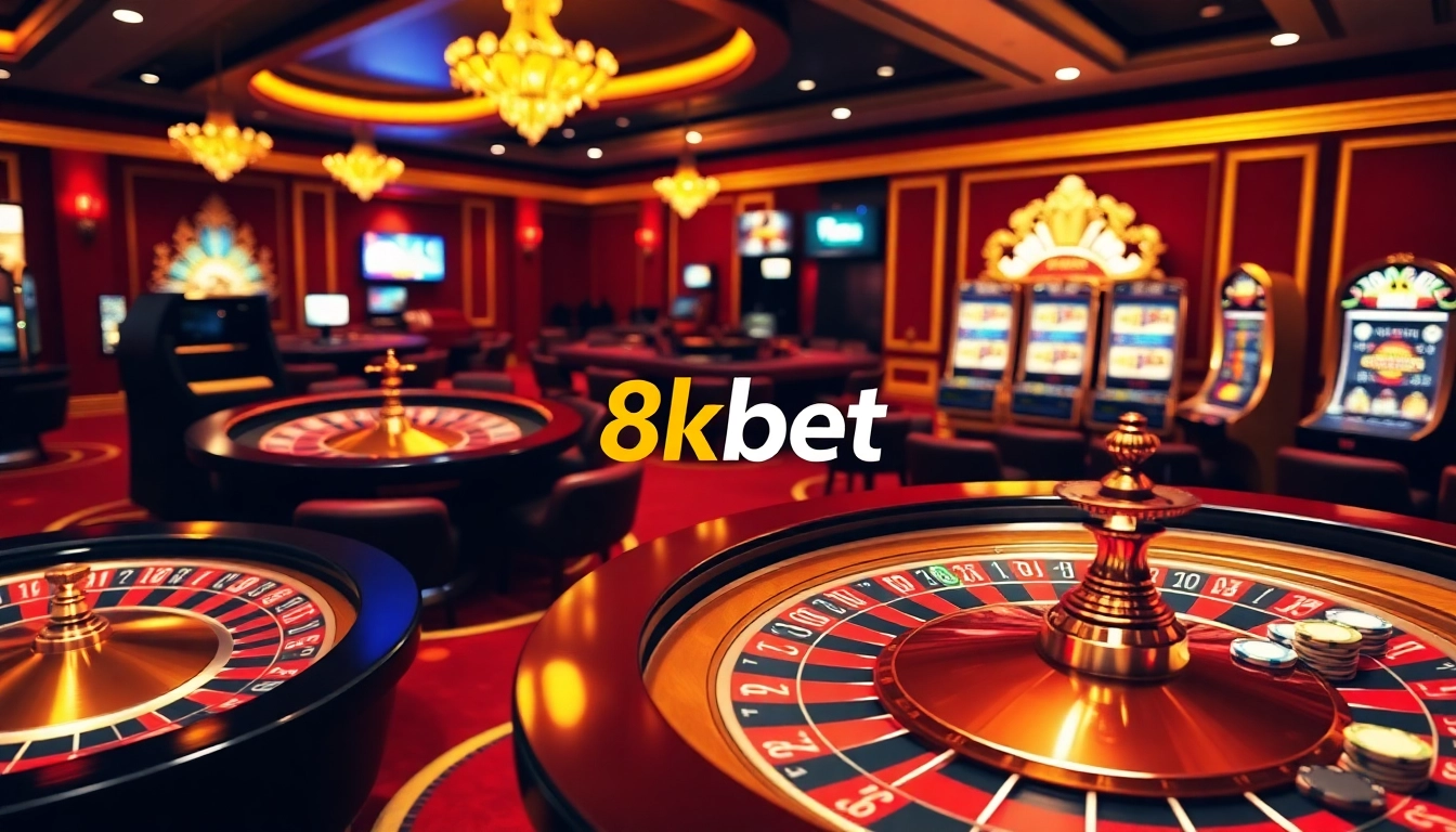 Experience thrilling online gaming with 8kbet's exciting slots and poker tables.