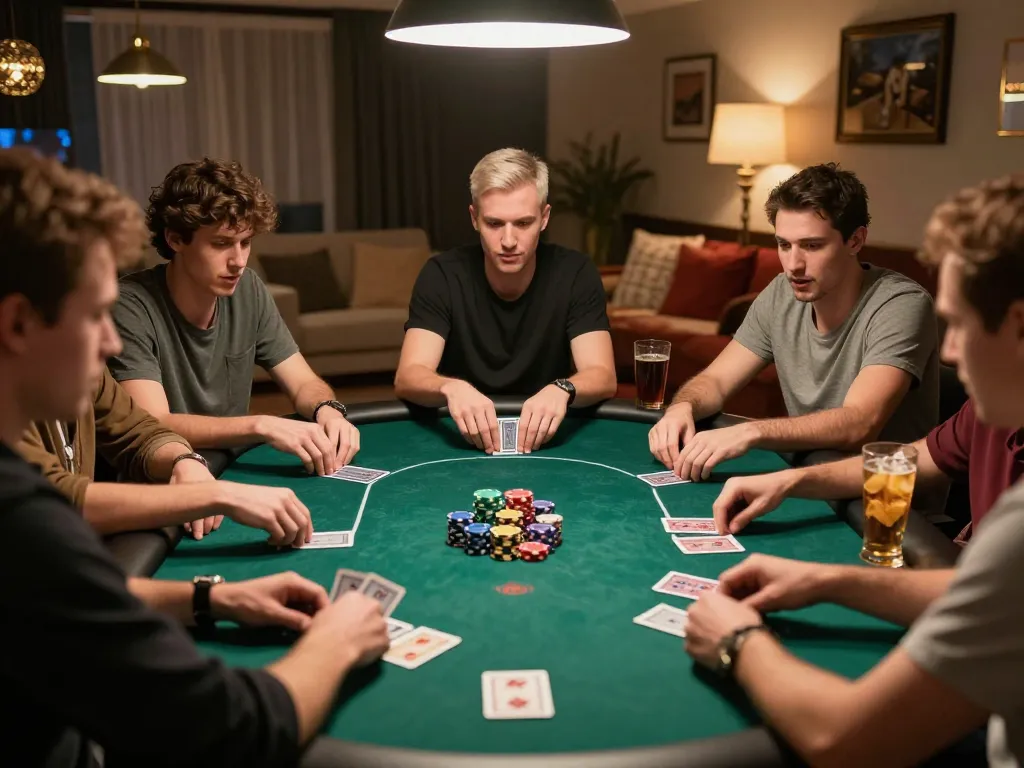 Players strategizing during a thrilling poker game at Hitclub, emphasizing engagement and excitement.