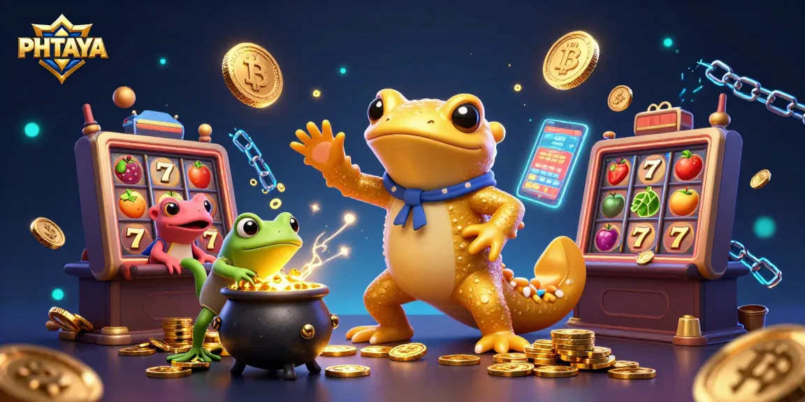 PHTAYA engages players with a vibrant gaming wizardry scene, depicting thrilling slot strategies.