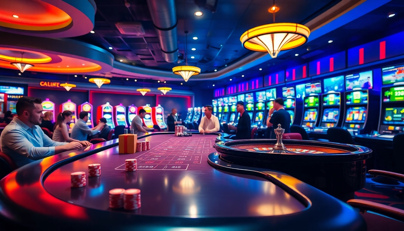 Exciting gambling action and updates on tructiepthethao.co within a lively casino atmosphere.