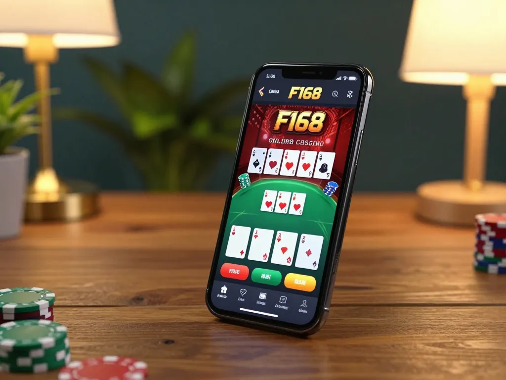 Play poker on F168 through a modern smartphone while relaxing at home.