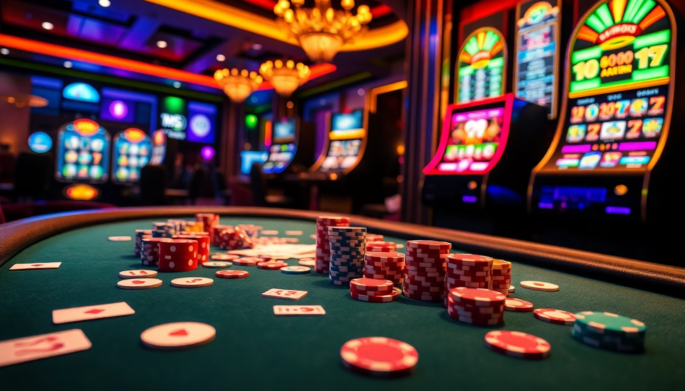 Experience the excitement of online gaming at https://mm88.directory/ with a luxurious poker table setup.