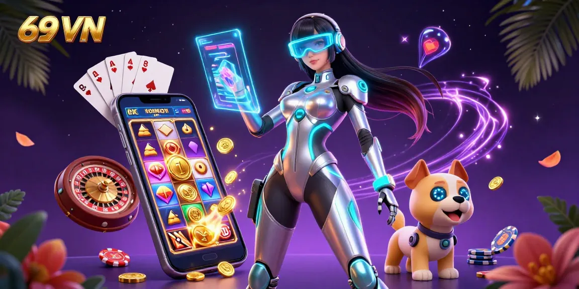 Experience thrilling gameplay at 69 VN with dynamic slot games and dazzling casino visuals.