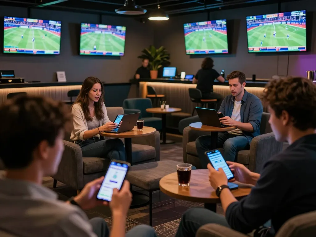 Enhancing betting strategies with thể thao mb66 while engaged in live sports events.