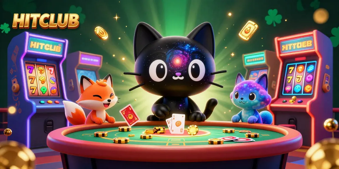 Experience the thrill at HITCLUB casino with vibrant cosmic elements and gaming excitement.
